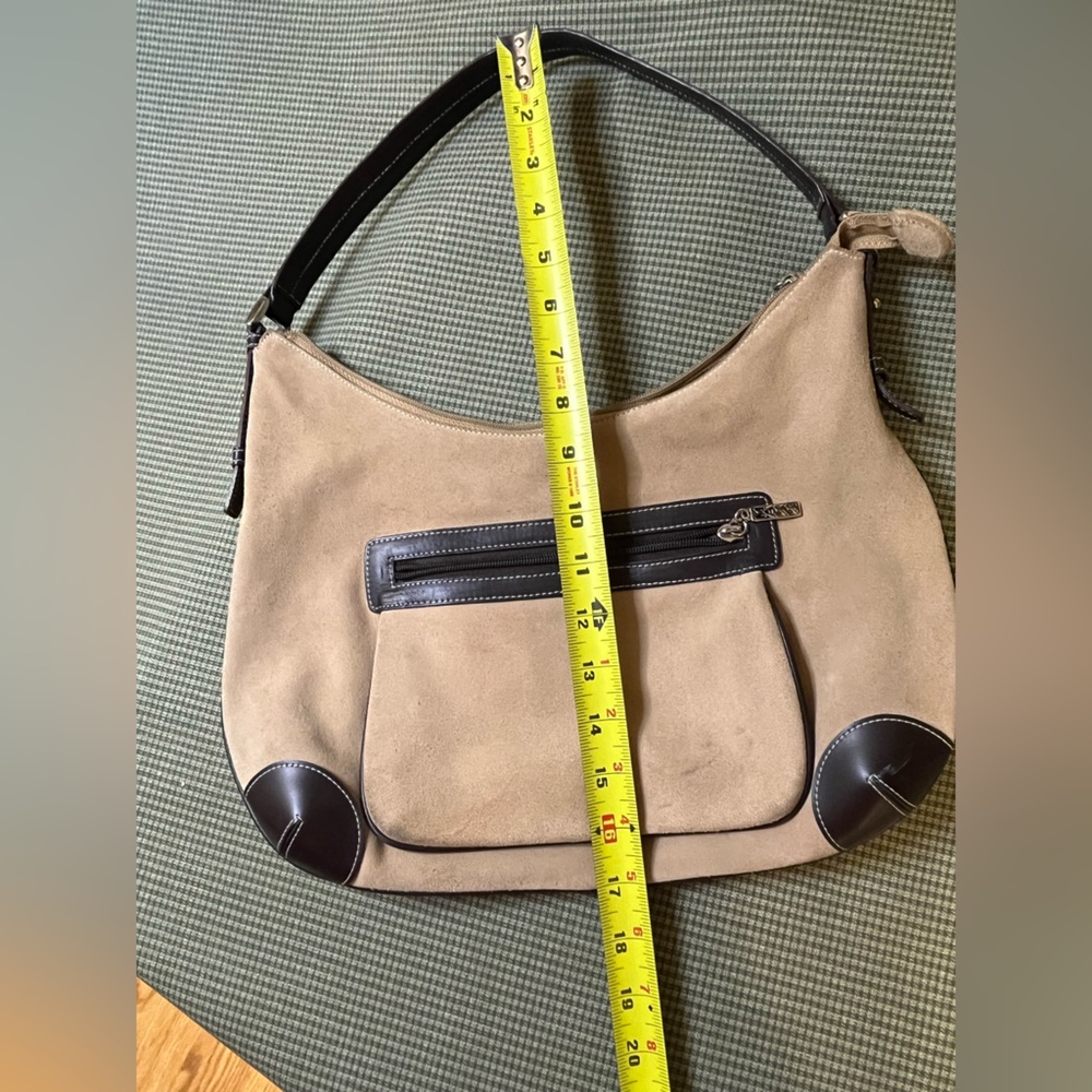 Maxx New York Tan and Black Women's Messenger Bag